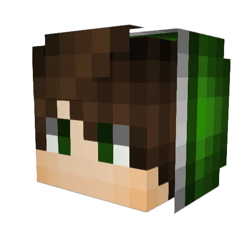 matinak Minecraft avatar head, 3D render