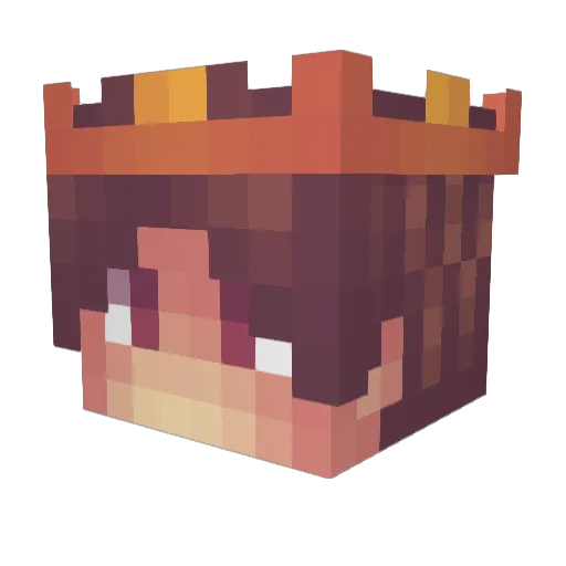 matinat0r Minecraft avatar head, 3D render