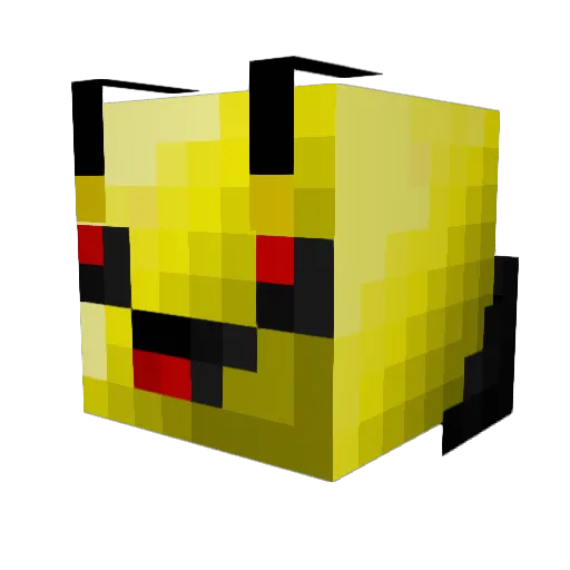 matincw Minecraft avatar head, 3D render