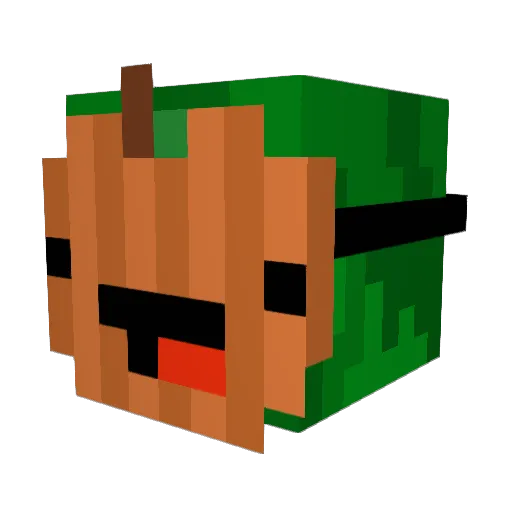 matirrallo Minecraft avatar head, 3D render