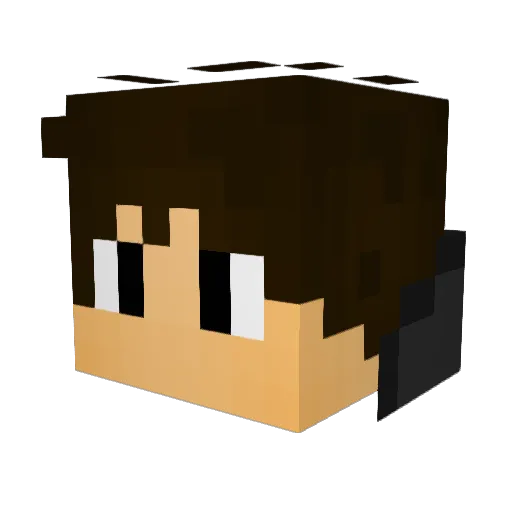 matisonaba Minecraft avatar head, 3D render