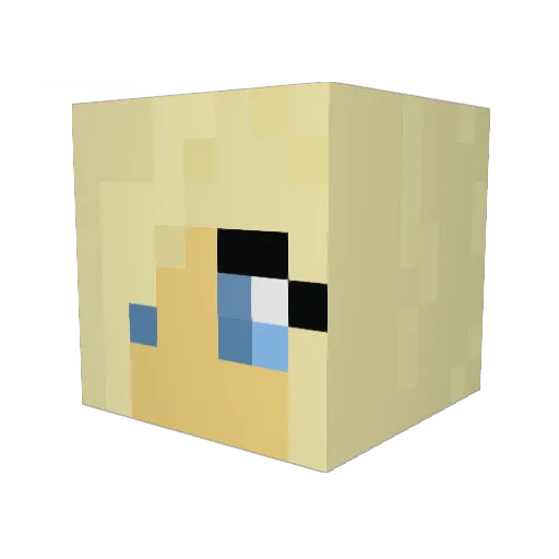 matisplays Minecraft avatar head, 3D render