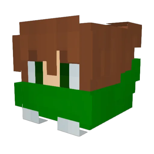 matiu0s Minecraft avatar head, 3D render