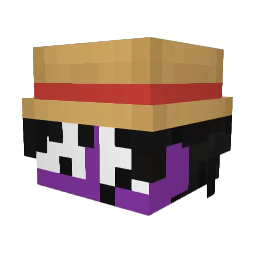 matiusitoh Minecraft avatar head, 3D render