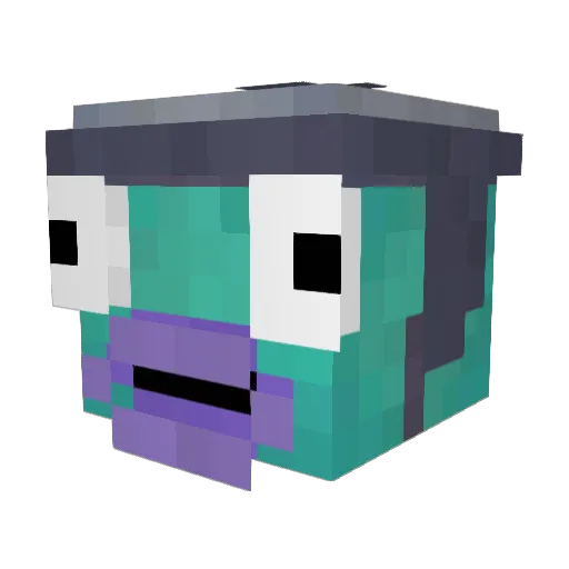 mativerra Minecraft avatar head, 3D render