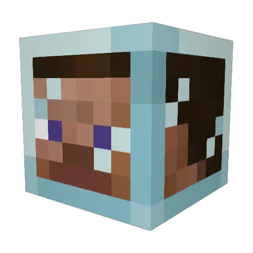 matiwasa Minecraft avatar head, 3D render