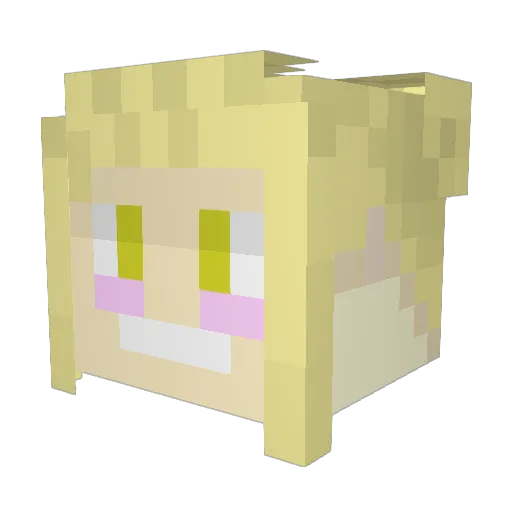 matiyooo Minecraft avatar head, 3D render