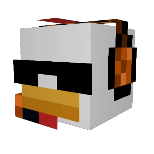 mato258 Minecraft avatar head, 3D render