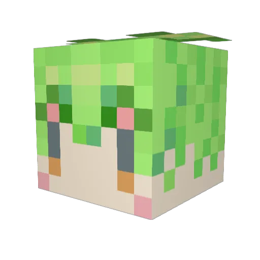 mato731 Minecraft avatar head, 3D render