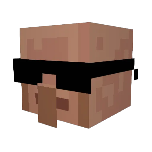 matos_k Minecraft avatar head, 3D render