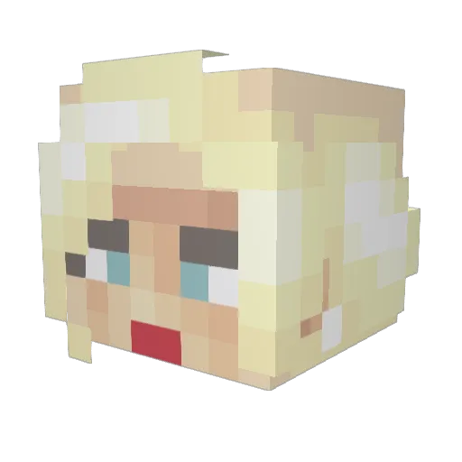 matotzz Minecraft avatar head, 3D render