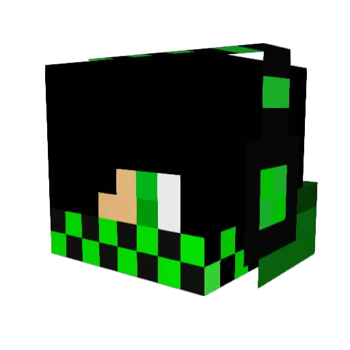 matoufk Minecraft avatar head, 3D render
