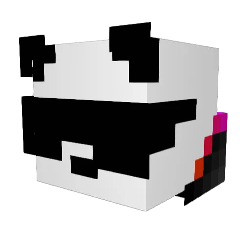 matrixfox Minecraft avatar head, 3D render