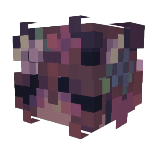 matrixosca Minecraft avatar head, 3D render