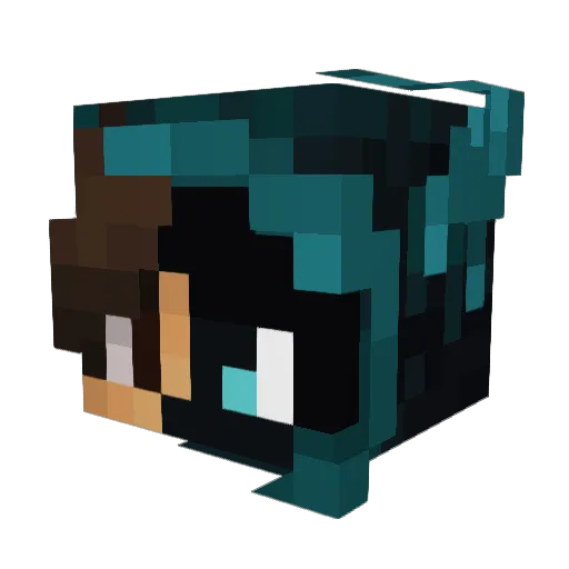 matrixrlq Minecraft avatar head, 3D render