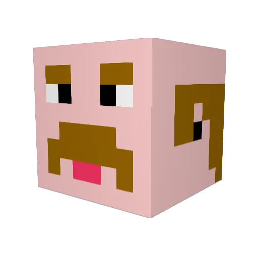 matrykz Minecraft avatar head, 3D render