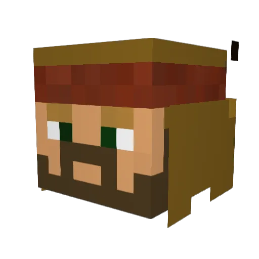 mats145 Minecraft avatar head, 3D render