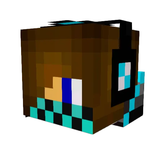 mats1709 Minecraft avatar head, 3D render