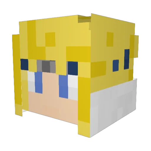 matsasu Minecraft avatar head, 3D render
