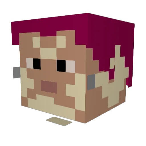 matsczon Minecraft avatar head, 3D render