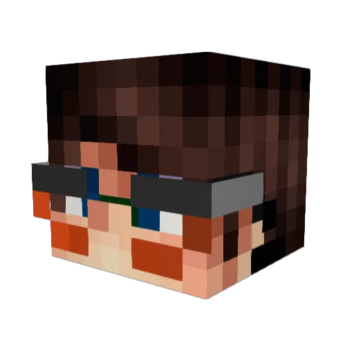 matsehh Minecraft avatar head, 3D render