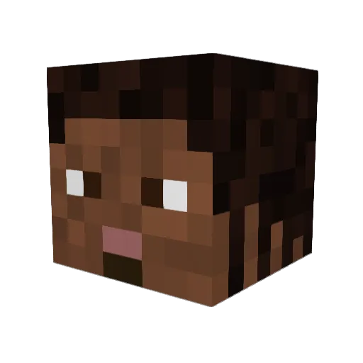 matsnico Minecraft avatar head, 3D render