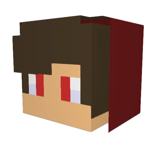 matstim Minecraft avatar head, 3D render