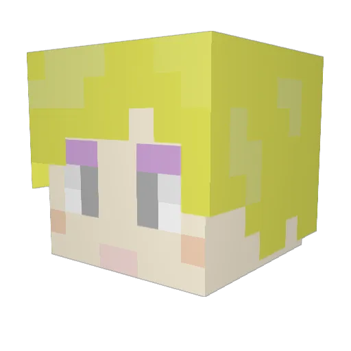matsuco Minecraft avatar head, 3D render
