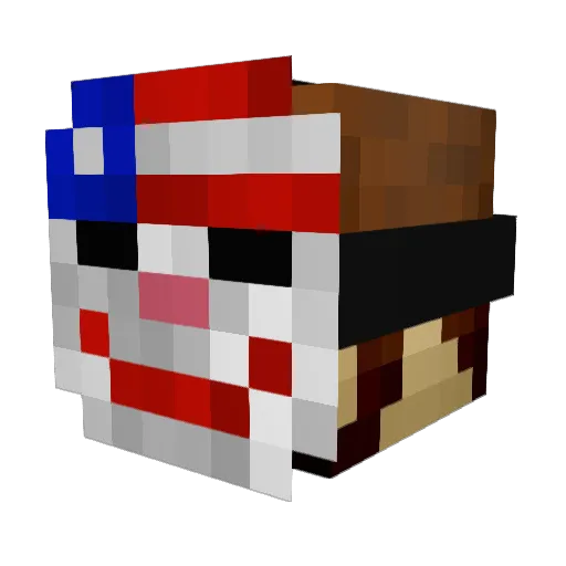 matsudeus Minecraft avatar head, 3D render