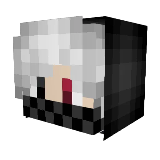 matsuokengo Minecraft avatar head, 3D render