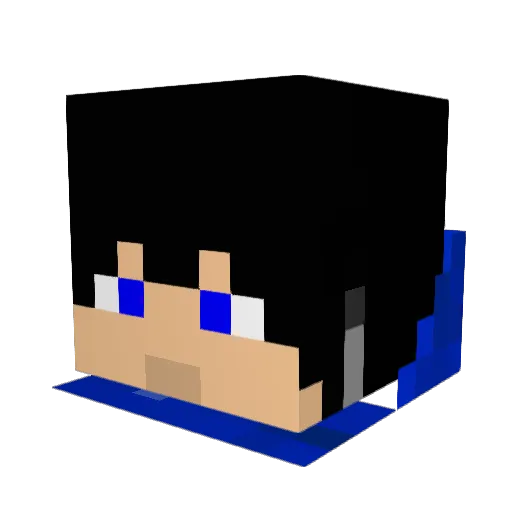 matsurisang Minecraft avatar head, 3D render