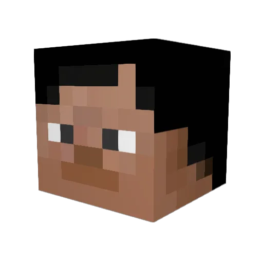 matsusima Minecraft avatar head, 3D render