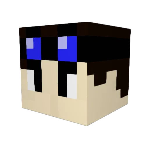 matsutarou Minecraft avatar head, 3D render