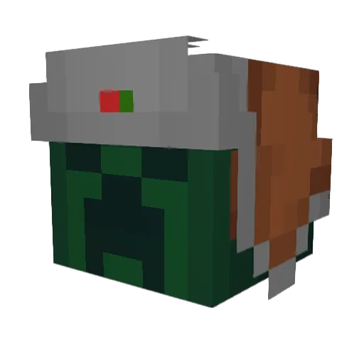 matt4creeper Minecraft avatar head, 3D render