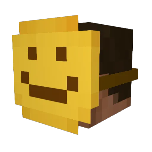 matt58_ Minecraft avatar head, 3D render
