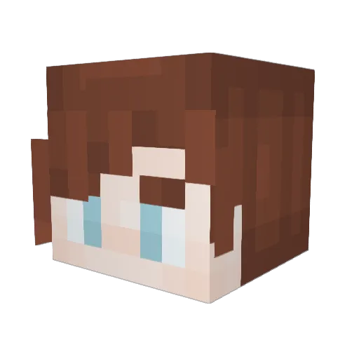 matt8725 Minecraft avatar head, 3D render