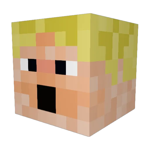 matt_simon Minecraft avatar head, 3D render