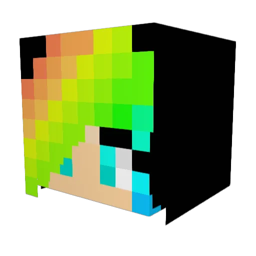 mattabest Minecraft avatar head, 3D render