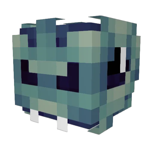 mattbg Minecraft avatar head, 3D render