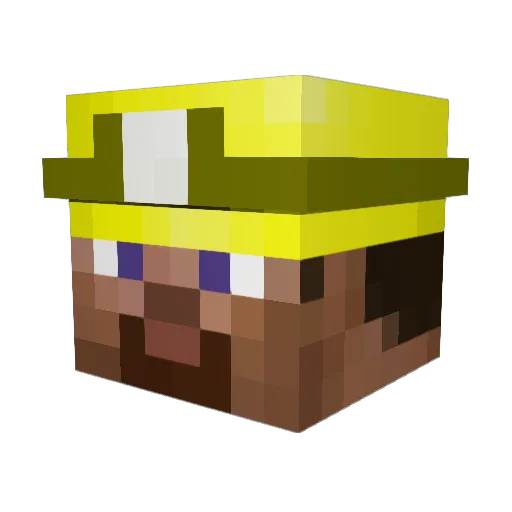 mattblock1 Minecraft avatar head, 3D render