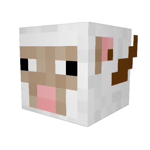 mattbroad Minecraft avatar head, 3D render