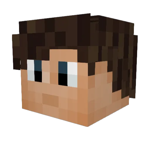 mattbury13 Minecraft avatar head, 3D render