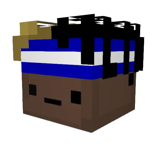 mattchwy Minecraft avatar head, 3D render