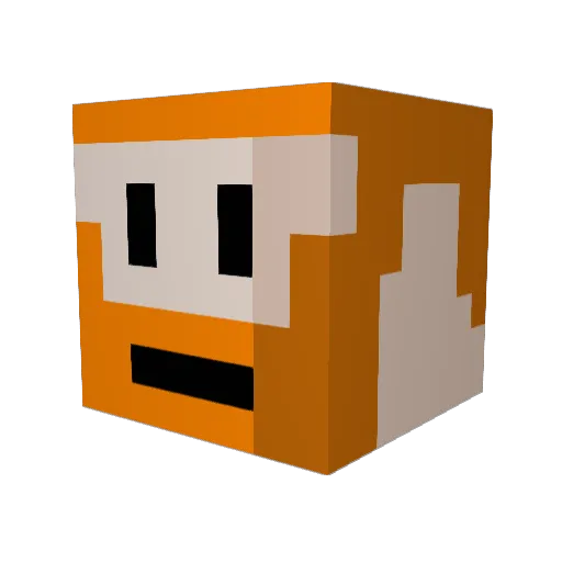 mattcrom15 Minecraft avatar head, 3D render