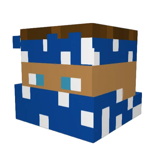 mattdawinner Minecraft avatar head, 3D render