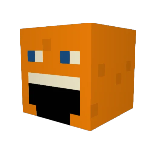 mattdotcom Minecraft avatar head, 3D render
