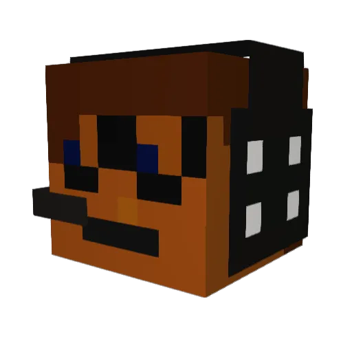 matte716 Minecraft avatar head, 3D render