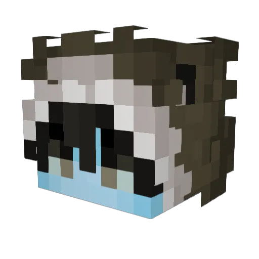 matteair Minecraft avatar head, 3D render
