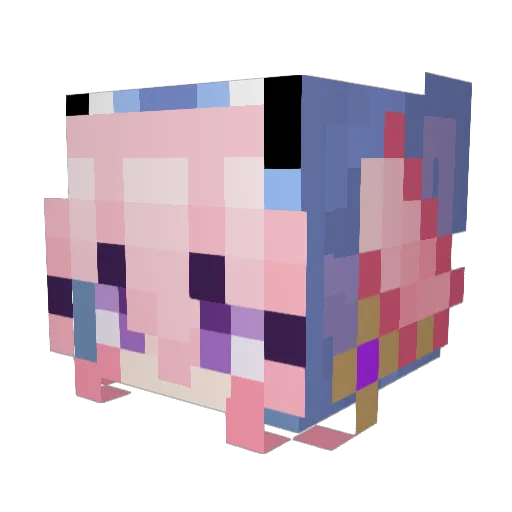 mattejean Minecraft avatar head, 3D render