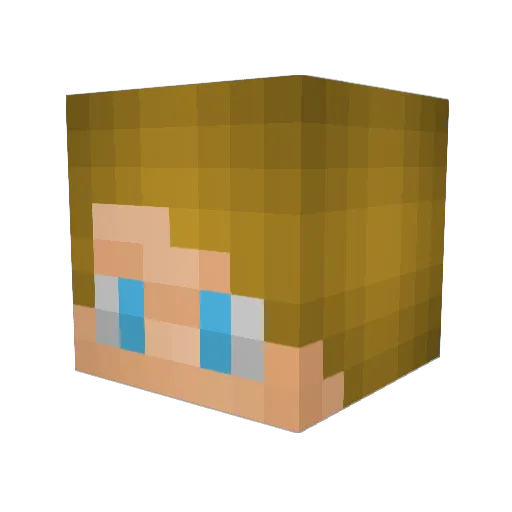 matteobell Minecraft avatar head, 3D render